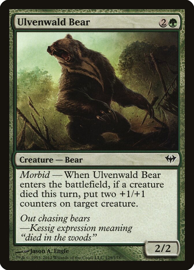 Ulvenwald Bear - carta Magic The Gathering