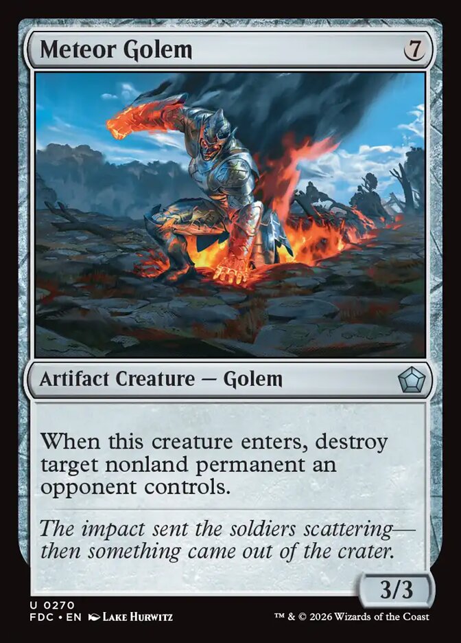 Meteor Golem - carta Magic The Gathering