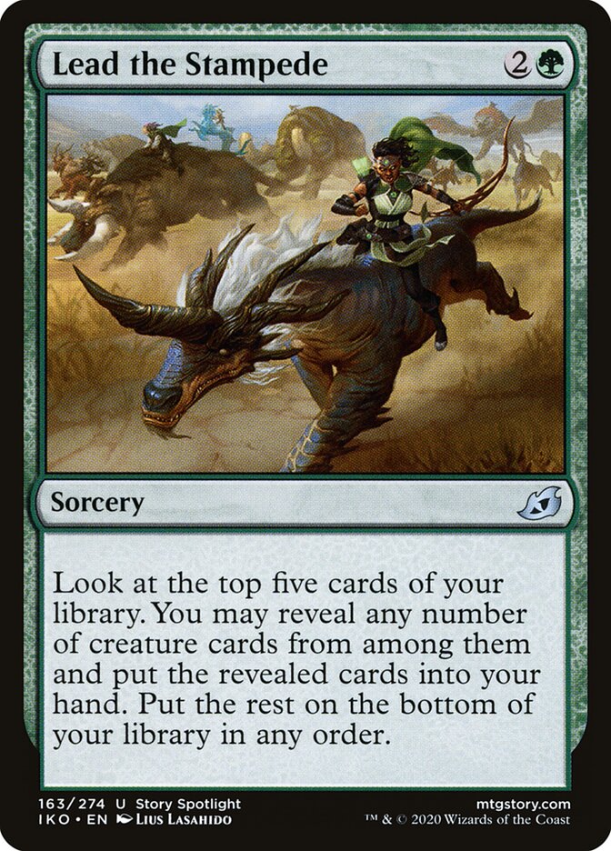 Lead the Stampede - carta Magic The Gathering