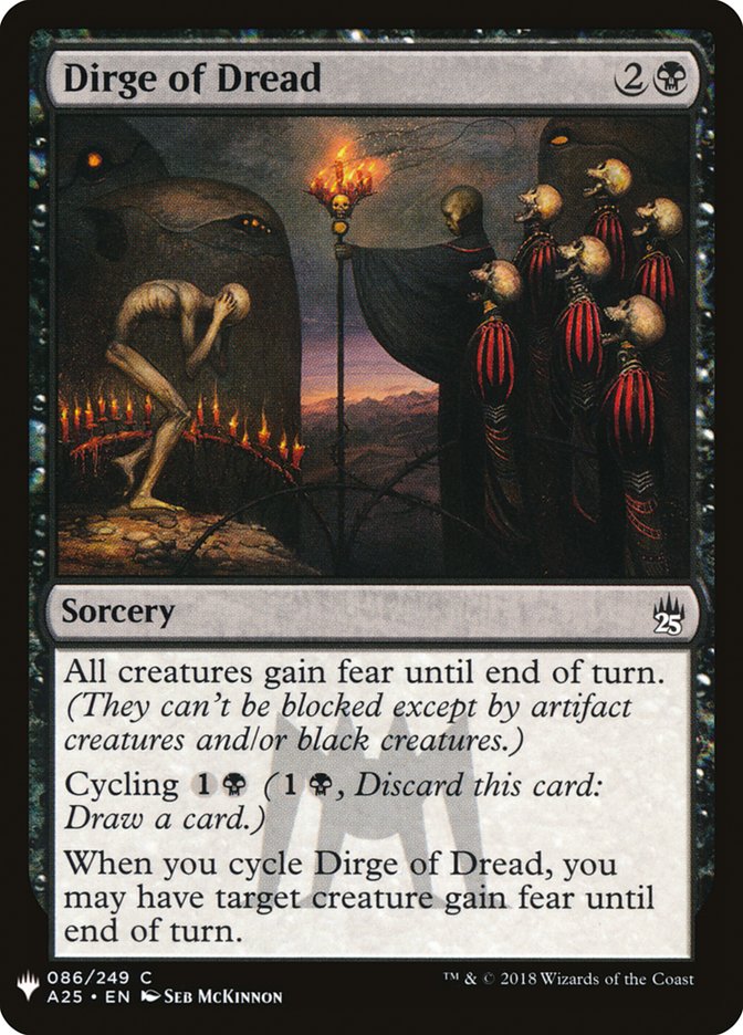 Dirge of Dread - carta Magic The Gathering