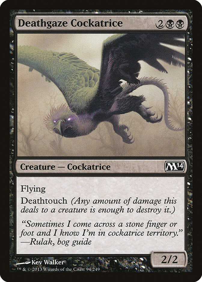 Deathgaze Cockatrice - carta Magic The Gathering