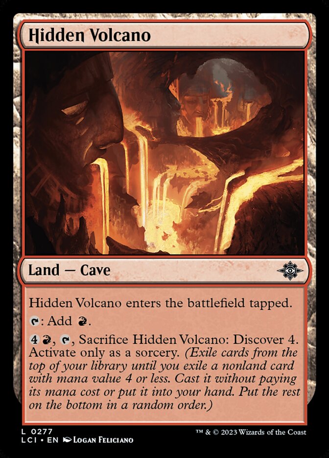 Hidden Volcano - carta Magic The Gathering