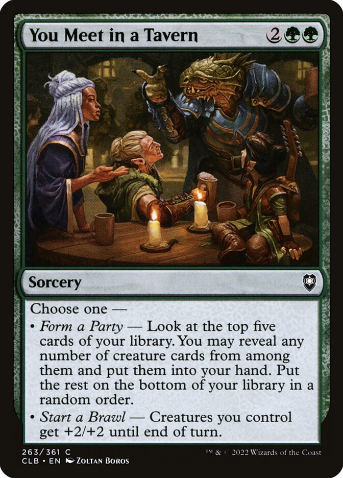 You Meet in a Tavern - carta Magic The Gathering