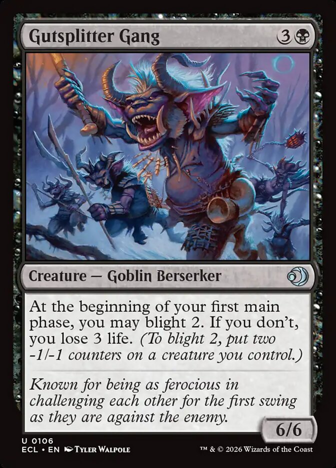 Gutsplitter Gang - carta Magic The Gathering