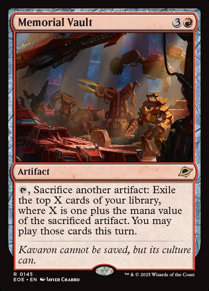 Memorial Vault - carta Magic The Gathering