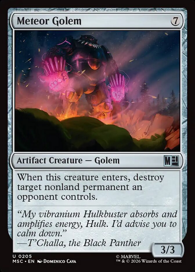 Meteor Golem - carta Magic The Gathering