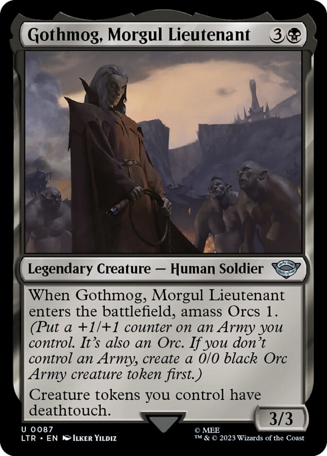 Gothmog, Morgul Lieutenant - carta Magic The Gathering
