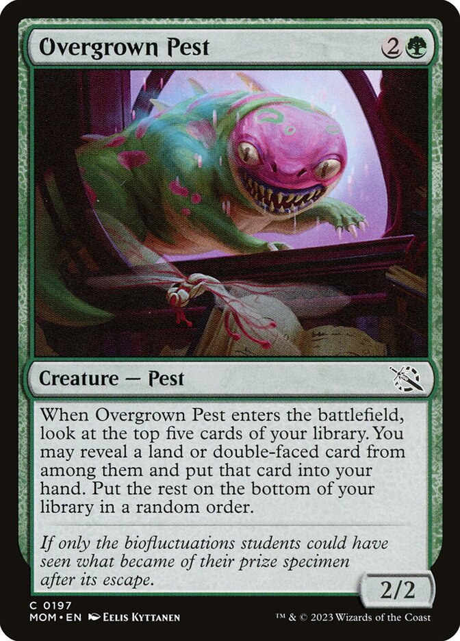 Overgrown Pest - carta Magic The Gathering