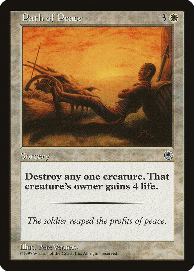 Path of Peace - carta Magic The Gathering