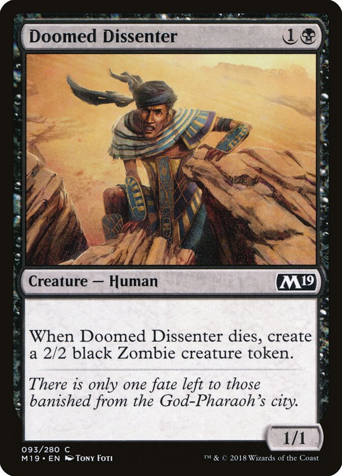 Doomed Dissenter - carta Magic The Gathering