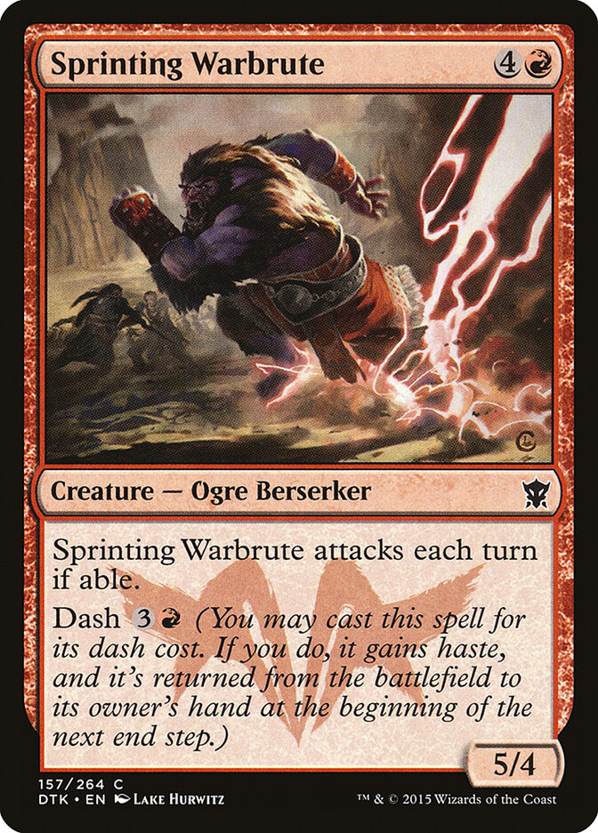 Sprinting Warbrute - carta Magic The Gathering