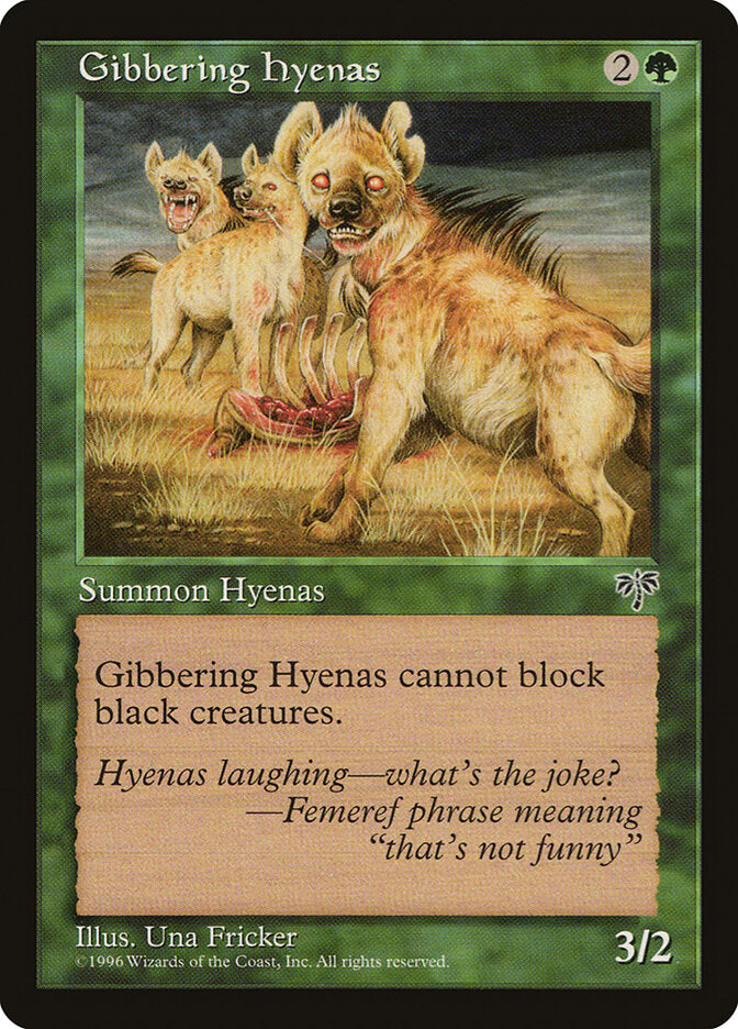 Gibbering Hyenas - carta Magic The Gathering