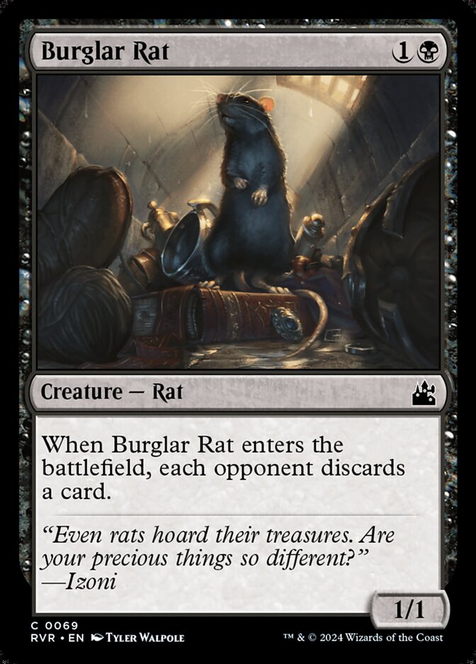 Burglar Rat - carta Magic The Gathering