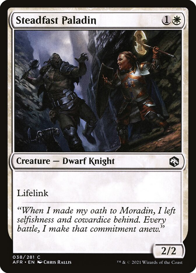 Steadfast Paladin - carta Magic The Gathering