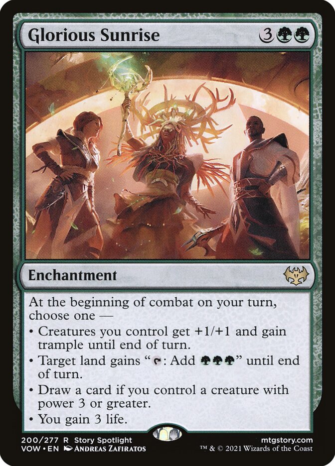 Glorious Sunrise - carta Magic The Gathering
