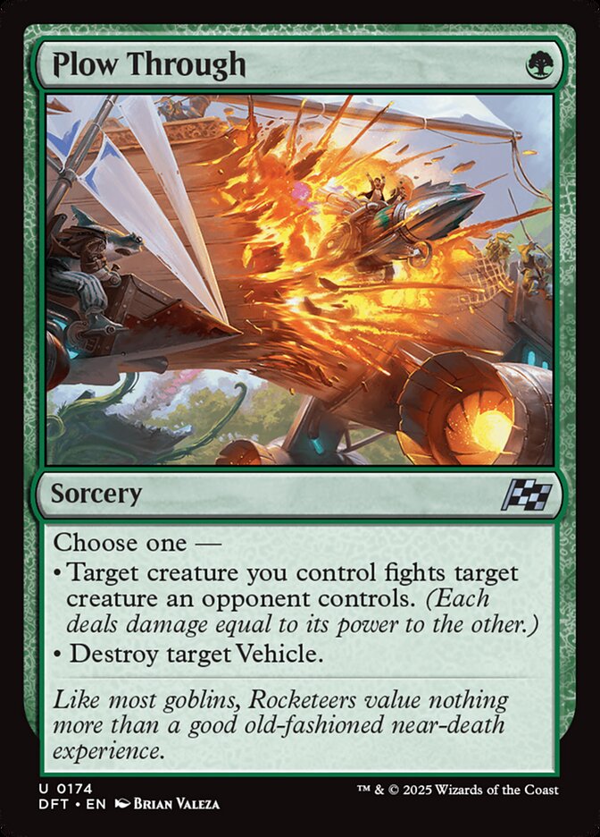 Plow Through - carta Magic The Gathering