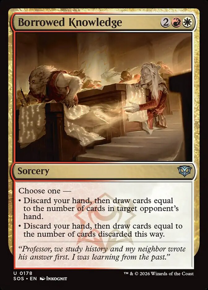 Borrowed Knowledge - carta Magic The Gathering