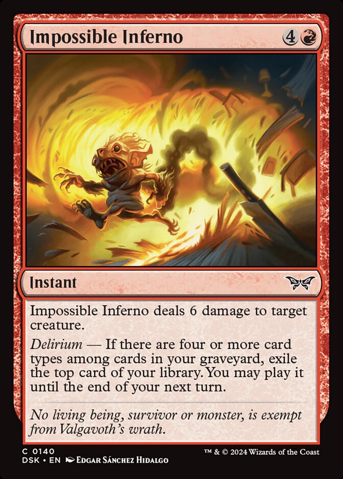 Impossible Inferno - carta Magic The Gathering