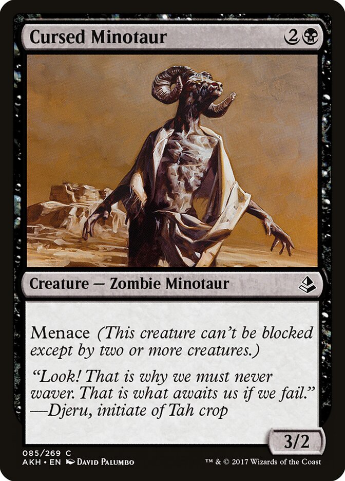 Cursed Minotaur - carta Magic The Gathering