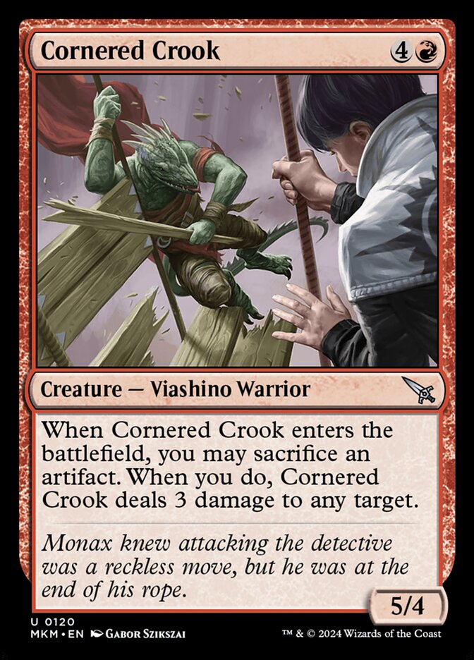 Cornered Crook - carta Magic The Gathering