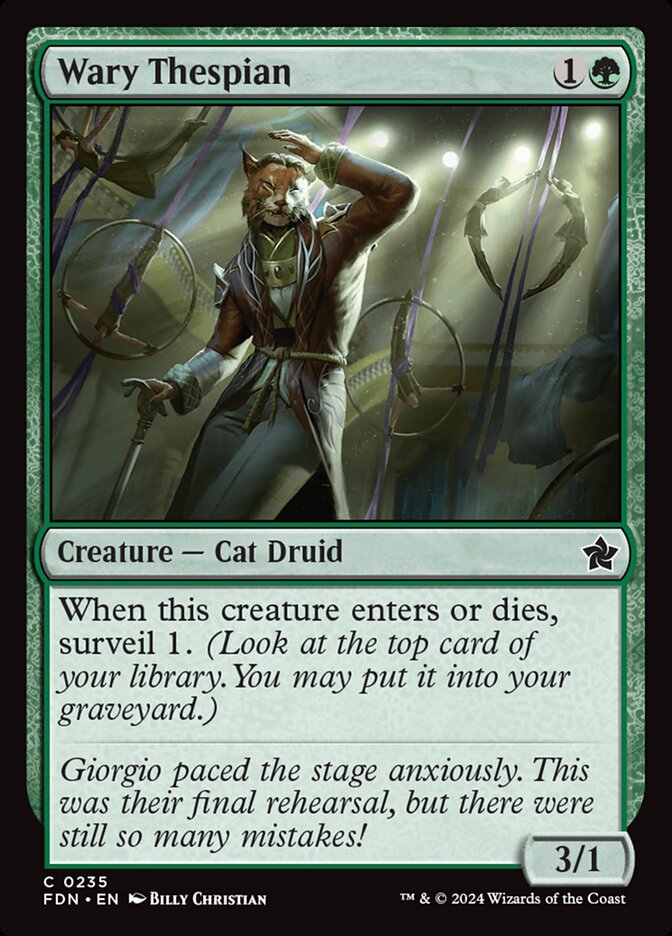 Wary Thespian - carta Magic The Gathering