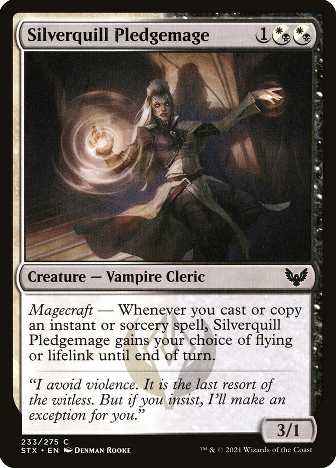Silverquill Pledgemage - carta Magic The Gathering