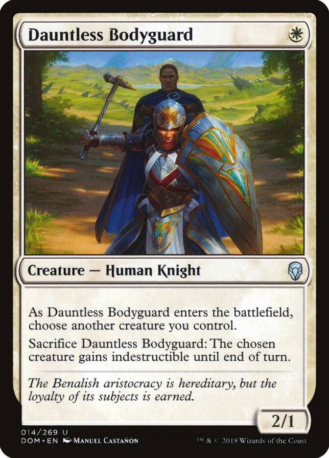 Dauntless Bodyguard - carta Magic The Gathering