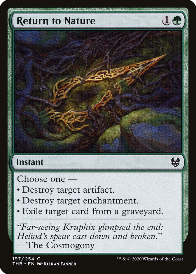Return to Nature - carta Magic The Gathering