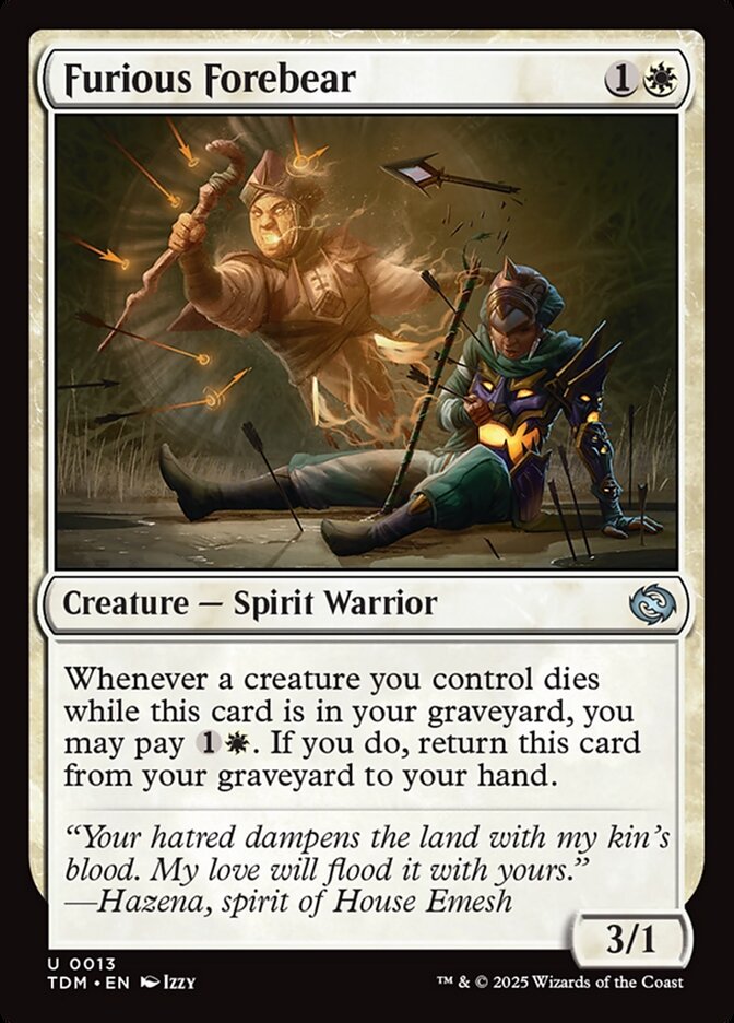 Furious Forebear - carta Magic The Gathering