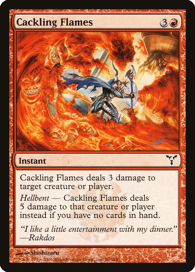 Cackling Flames - carta Magic The Gathering