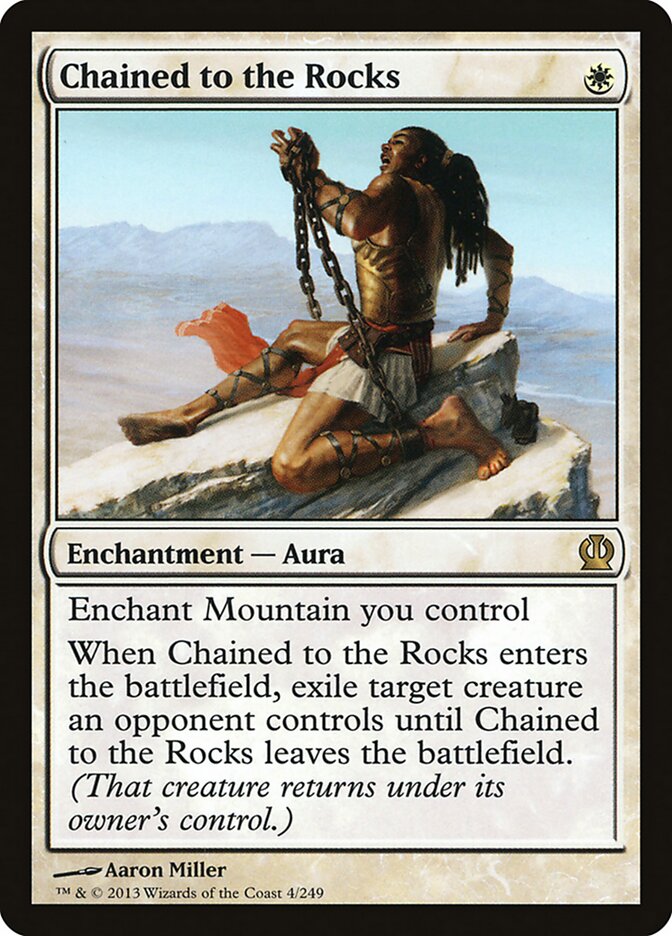 Chained to the Rocks - carta Magic The Gathering