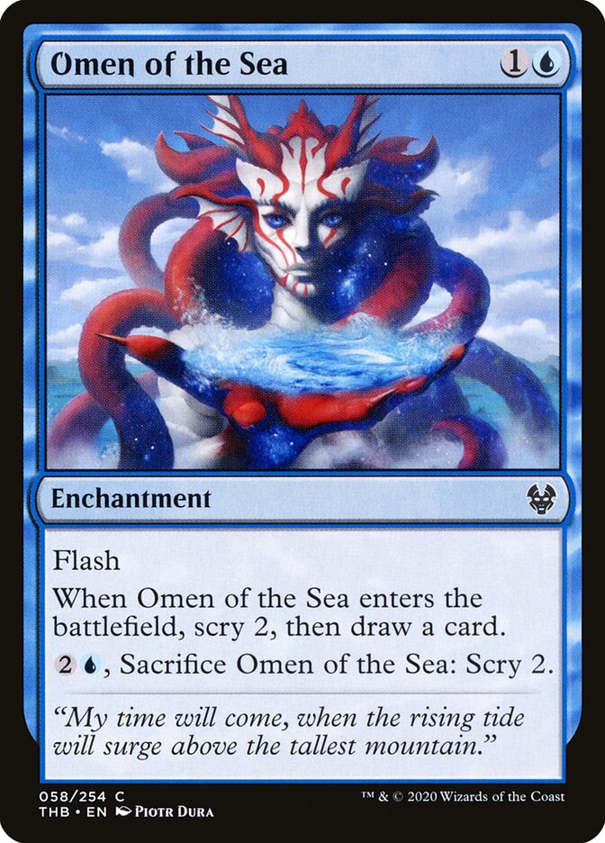 Omen of the Sea - carta Magic The Gathering