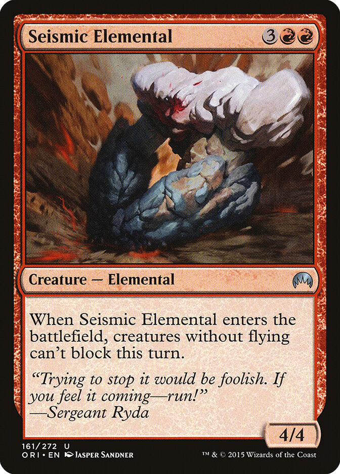 Seismic Elemental - carta Magic The Gathering