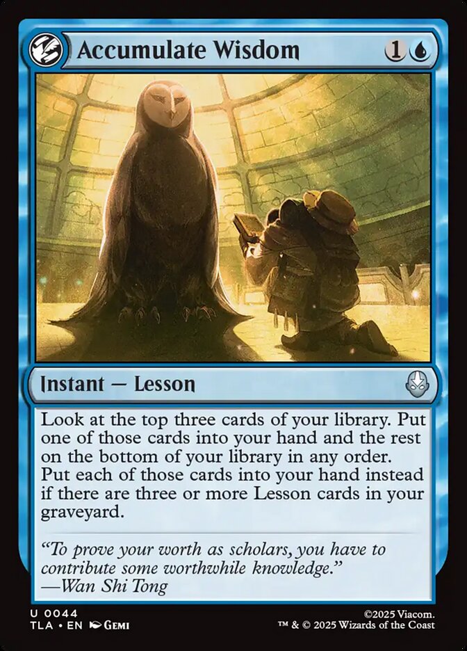 Accumulate Wisdom - carta Magic The Gathering