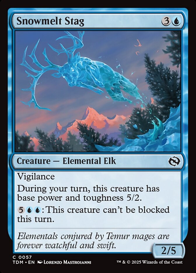 Snowmelt Stag - carta Magic The Gathering