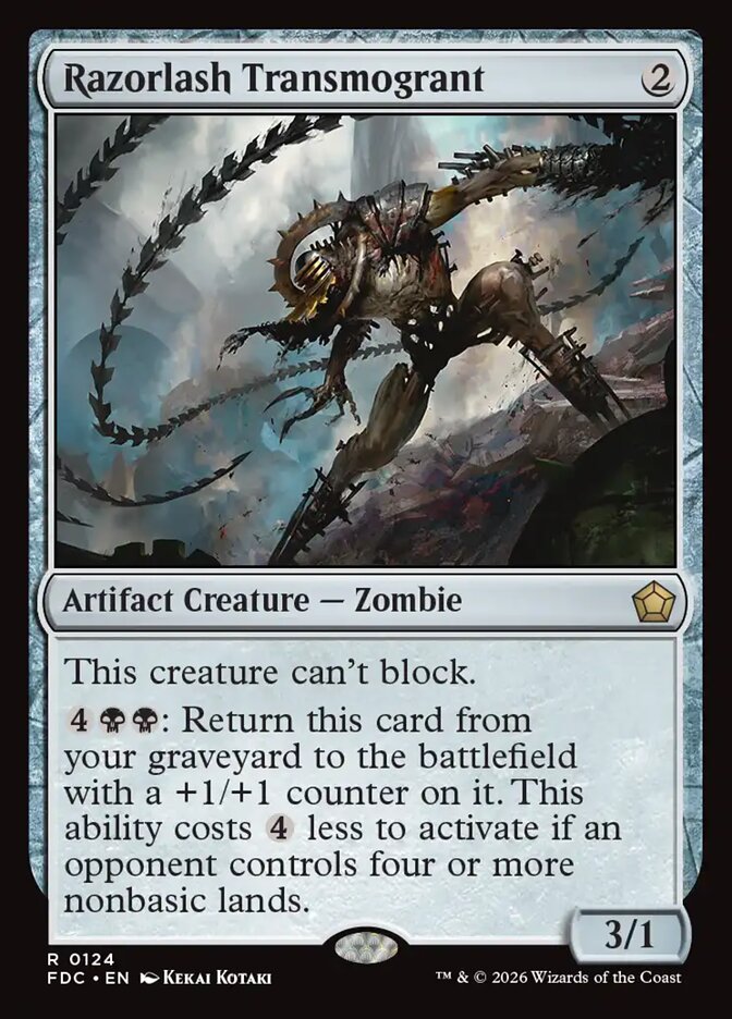 Razorlash Transmogrant - carta Magic The Gathering
