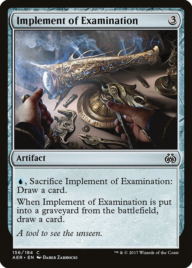 Implement of Examination - carta Magic The Gathering