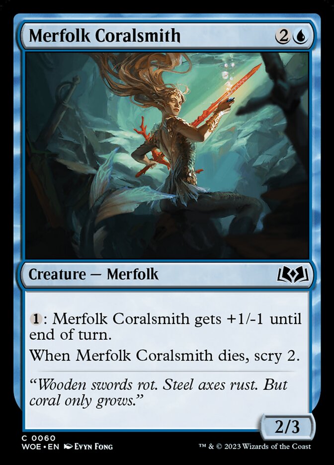 Merfolk Coralsmith - carta Magic The Gathering