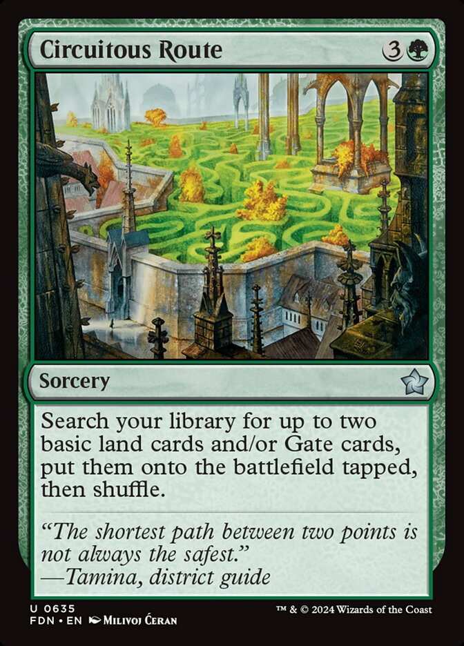 Circuitous Route - carta Magic The Gathering