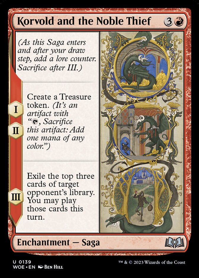 Korvold and the Noble Thief - carta Magic The Gathering