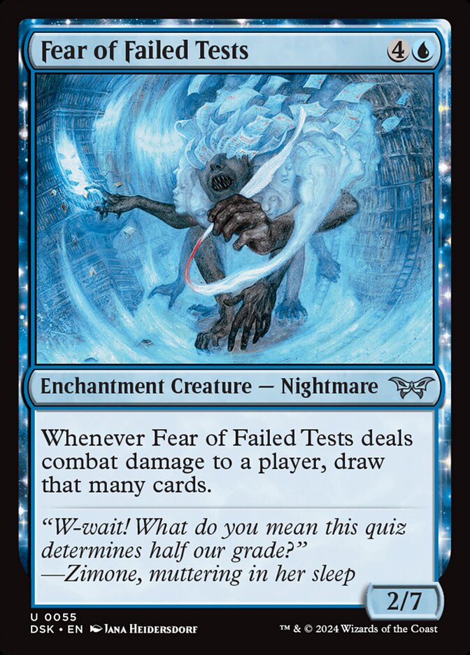 Fear of Failed Tests - carta Magic The Gathering