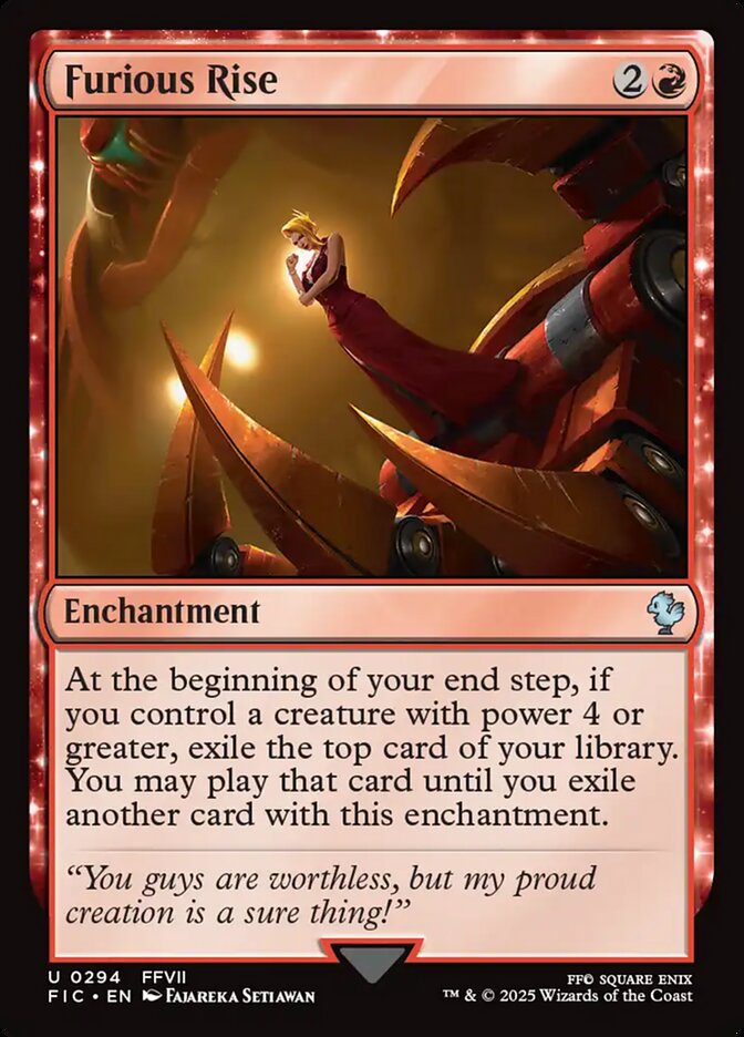 Furious Rise - carta Magic The Gathering