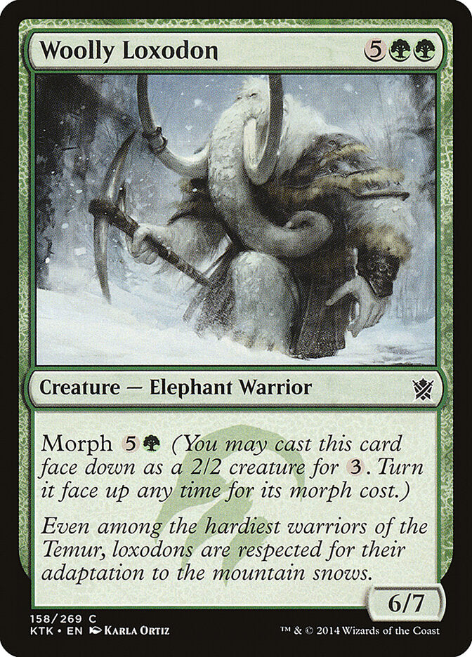 Woolly Loxodon - carta Magic The Gathering