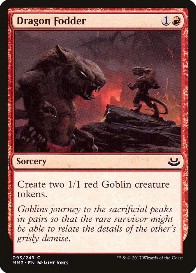 Dragon Fodder - carta Magic The Gathering