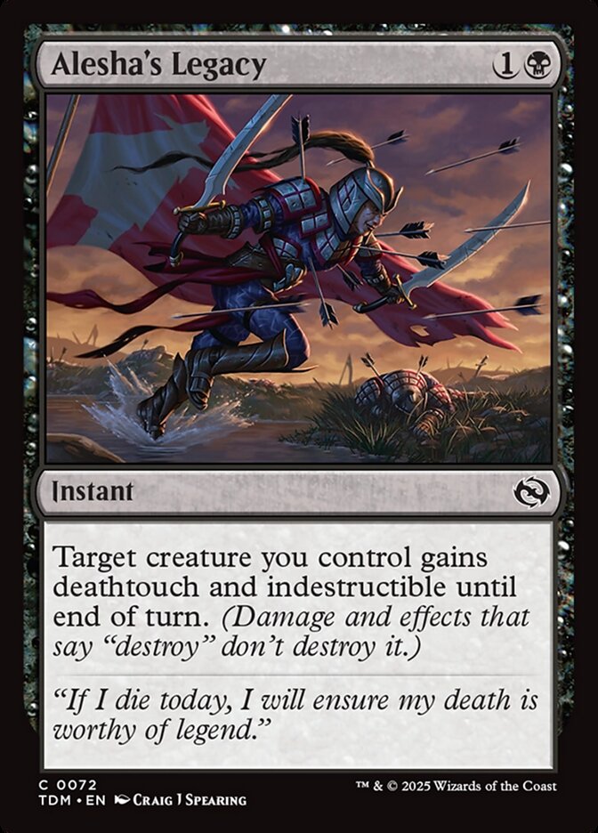 Alesha's Legacy - carta Magic The Gathering