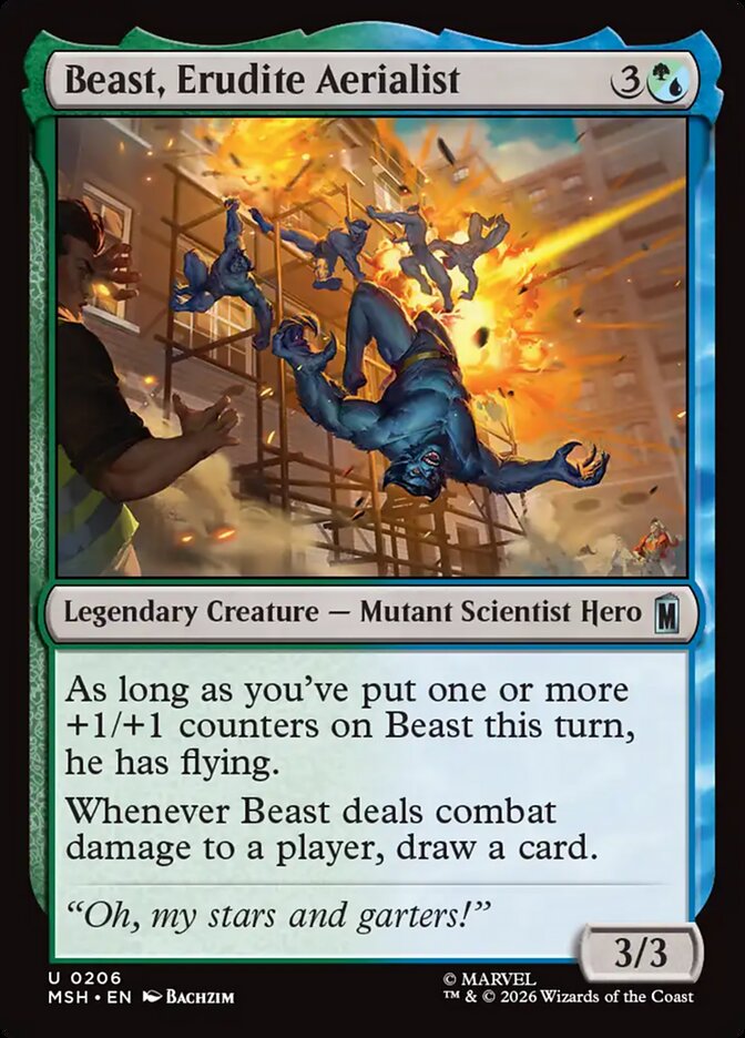 Beast, Erudite Aerialist - carta Magic The Gathering