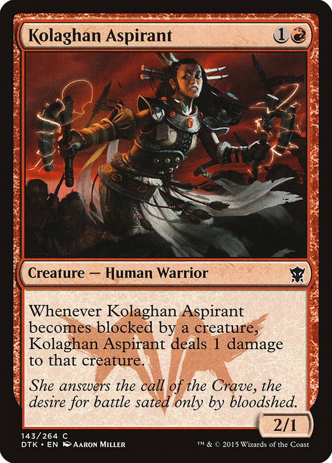 Kolaghan Aspirant - carta Magic The Gathering