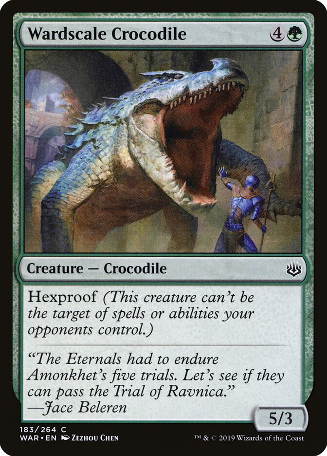 Wardscale Crocodile - carta Magic The Gathering