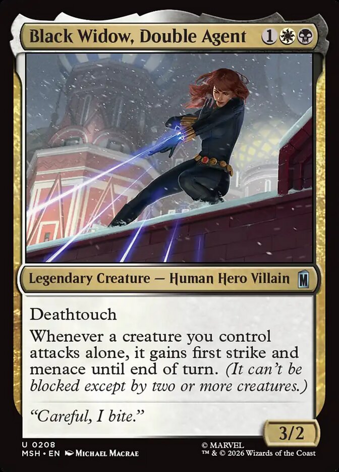 Black Widow, Double Agent - carta Magic The Gathering