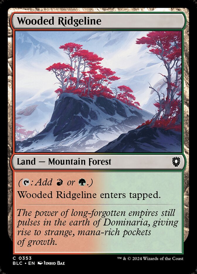 Wooded Ridgeline - carta Magic The Gathering